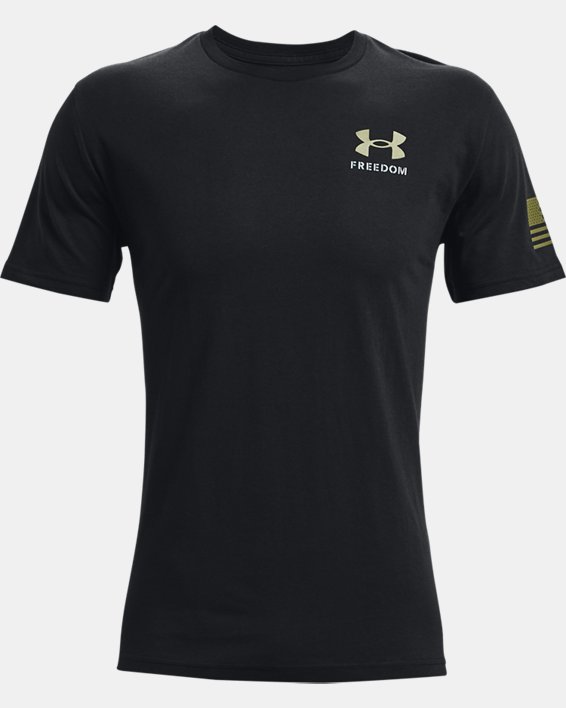 Men's UA Freedom Banner T-Shirt, Black, pdpMainDesktop image number 4
